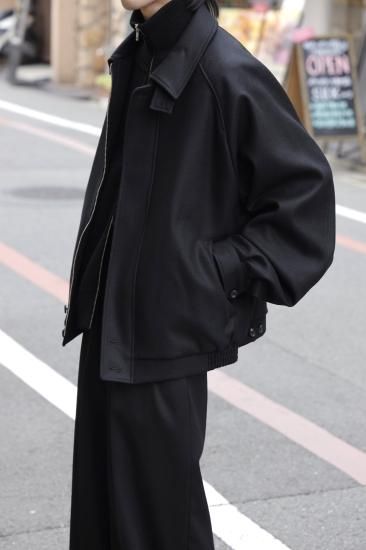 stein | シュタイン OVERSIZED MELTON HARRINGTON ZIP JACKET stein | シュタイン OVERSIZED MELTON HARRINGTON ZIP JACKET