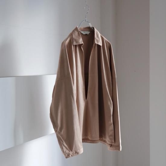 ANCELLM | アンセルム VEGAN LEATHER SKIPPER SHIRT(D.PINK