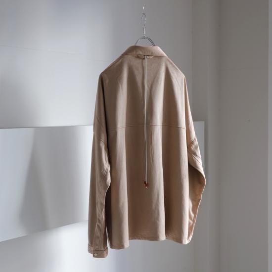 ANCELLM | アンセルム VEGAN LEATHER SKIPPER SHIRT(D.PINK ANCELLM | アンセルム VEGAN LEATHER SKIPPER SHIRT(D.PINK