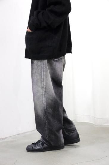 ANCELLM | アンセルム MIX COLOR WIDE DENIM PANTS(BLACK) / ミックス