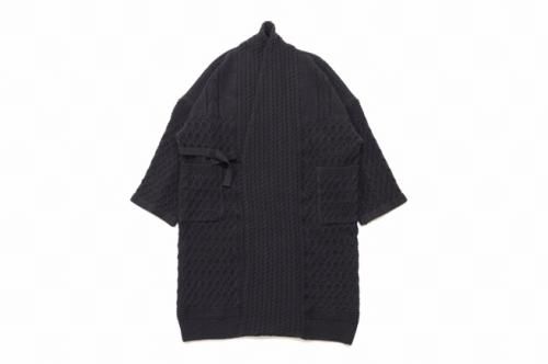 <img class='new_mark_img1' src='https://img.shop-pro.jp/img/new/icons2.gif' style='border:none;display:inline;margin:0px;padding:0px;width:auto;' />YASHIKI / Ginrei Knit Coat(BLACK)