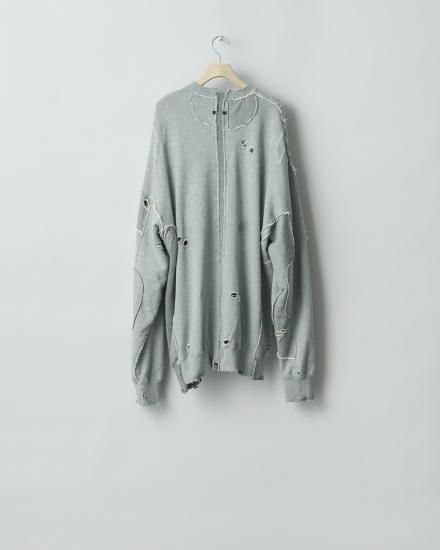 stein | シュタイン OVERSIZED RECONSTRUCTION SWEAT LS(GREY