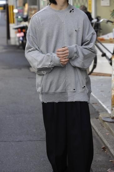 stein | シュタイン OVERSIZED RECONSTRUCTION SWEAT LS(GREY stein | シュタイン OVERSIZED RECONSTRUCTION SWEAT LS(GREY