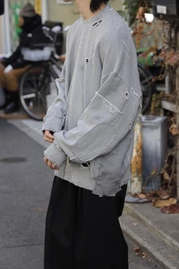 stein | シュタイン OVERSIZED RECONSTRUCTION SWEAT LS(GREY stein | シュタイン OVERSIZED RECONSTRUCTION SWEAT LS(GREY