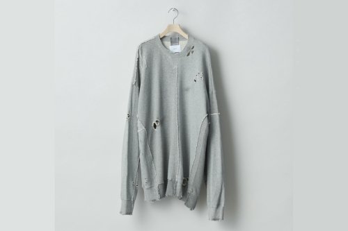 <img class='new_mark_img1' src='https://img.shop-pro.jp/img/new/icons2.gif' style='border:none;display:inline;margin:0px;padding:0px;width:auto;' />stein / OVERSIZED RECONSTRUCTION SWEAT LS(GREY)