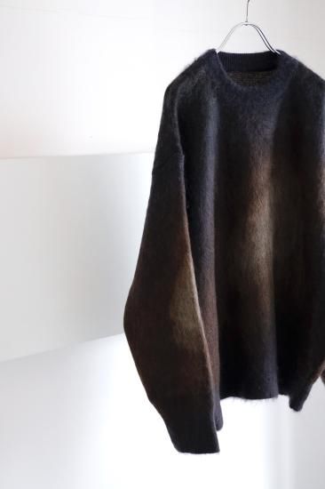stein | シュタイン GRADATION MOHAIR KNIT LS(CAMEL NAVY stein | シュタイン GRADATION MOHAIR KNIT LS(CAMEL NAVY