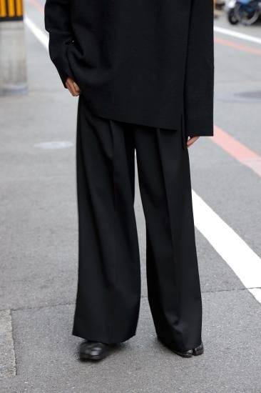 stein | シュタイン EXTRA WIDE TROUSERS(BLACK) / エクストラ stein | シュタイン EXTRA WIDE TROUSERS(BLACK) / エクストラ