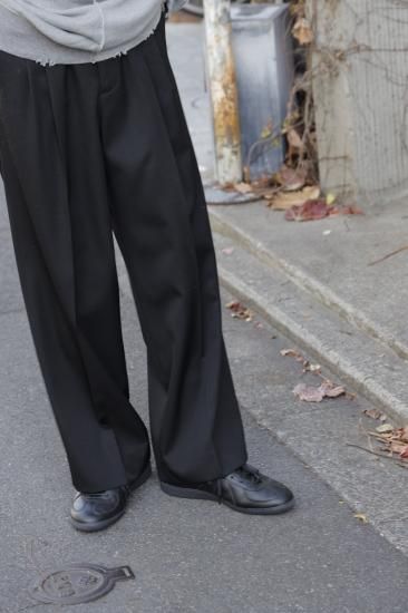 stein | シュタイン LONG WIDE TROUSERS(BLACK) / ロングワイド stein | シュタイン LONG WIDE TROUSERS(BLACK) / ロングワイド