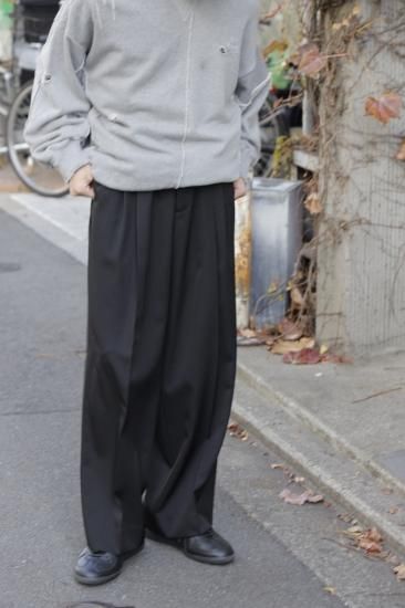 stein | シュタイン LONG WIDE TROUSERS(BLACK) / ロングワイド stein | シュタイン LONG WIDE TROUSERS(BLACK) / ロングワイド
