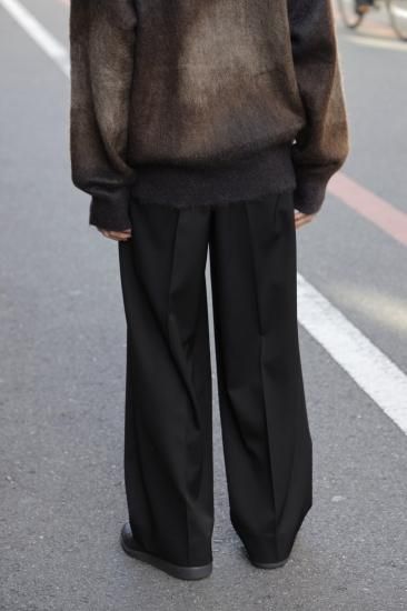 stein | シュタイン LONG WIDE TROUSERS(BLACK) / ロングワイド stein | シュタイン LONG WIDE TROUSERS(BLACK) / ロングワイド