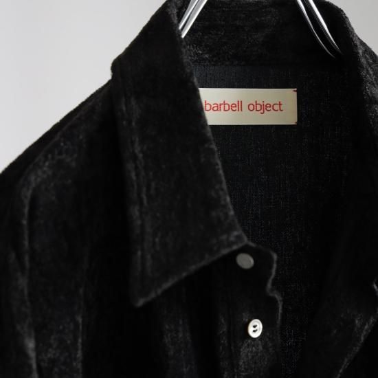 barbell object / velveteen po(BLACK)通販サイト - 京都取扱い barbell object / velveteen po(BLACK)通販サイト - 京都取扱い