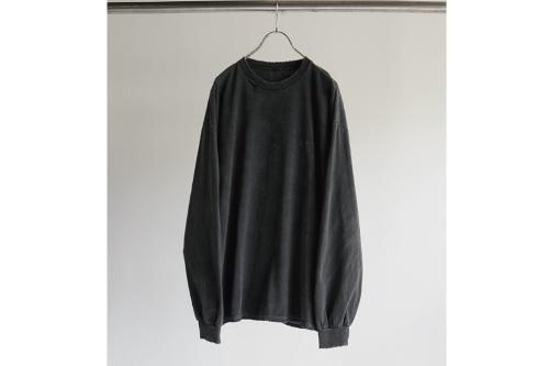 <img class='new_mark_img1' src='https://img.shop-pro.jp/img/new/icons2.gif' style='border:none;display:inline;margin:0px;padding:0px;width:auto;' />ANCELLM / EMBROIDERY DYED LS T-SHIRT(F.BLACK)