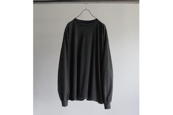 ANCELLM | アンセルム LOGO LS T-SHIRT(F.BLACK) / ロゴプリント