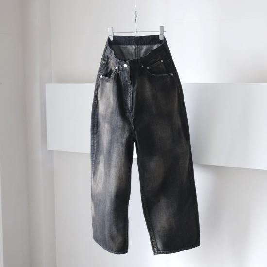 ANCELLM タペルドデニムパンツ ブラック サイズ1 ANCELLM（アンセルム）中古・古着オンライン通販 | Kindal