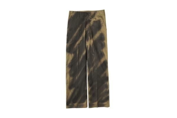 YOKE | SPRAY PRINTED BAKER PANTS(KHAKI) | スプレープリント YOKE | SPRAY PRINTED BAKER PANTS(KHAKI) | スプレープリント
