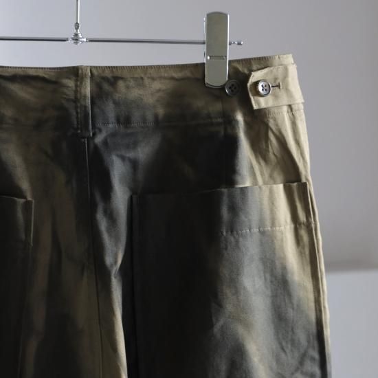 YOKE | SPRAY PRINTED BAKER PANTS(KHAKI) | スプレープリント YOKE | SPRAY PRINTED BAKER PANTS(KHAKI) | スプレープリント