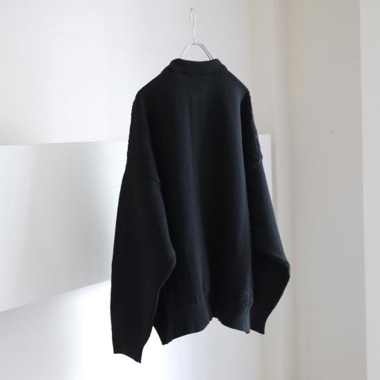 YASHIKI / Nanohana Collar Cardigan(BLACK) | ナノハナカラー