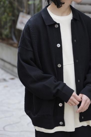 【YASHIKI】Nanohana Collar Cardigan (2) YASHIKI / Nanohana Collar Cardigan(ORANGE) | ナノハナカラー