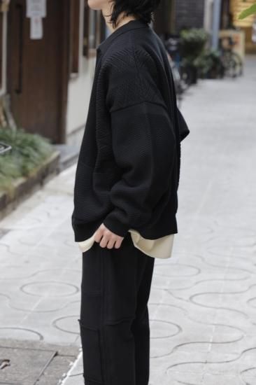 YASHIKI / Nanohana Collar Cardigan(BLACK) | ナノハナカラー