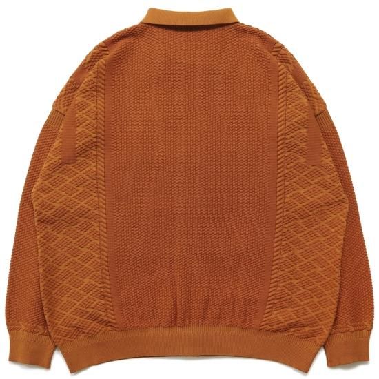 【YASHIKI】Nanohana Collar Cardigan (2) YASHIKI / Nanohana Collar Cardigan(ORANGE) | ナノハナカラー