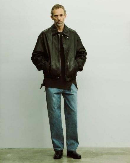stein | シュタイン LEATHER ZIP BLOUSON(BLACK) / レザージップ stein | シュタイン LEATHER ZIP BLOUSON(BLACK) / レザージップ