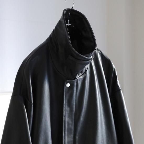 stein | シュタイン LEATHER ZIP BLOUSON(BLACK) / レザージップ stein | シュタイン LEATHER ZIP BLOUSON(BLACK) / レザージップ