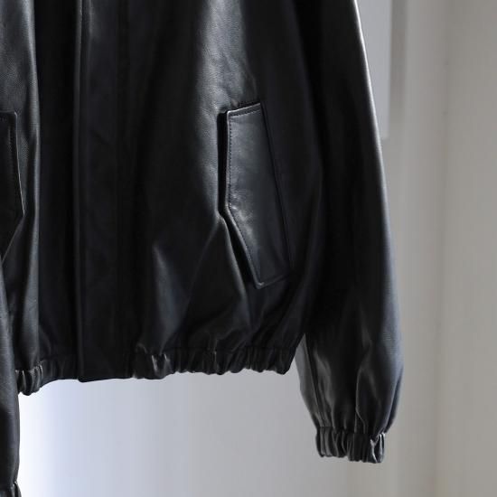 stein | シュタイン LEATHER ZIP BLOUSON(BLACK) / レザージップ stein | シュタイン LEATHER ZIP BLOUSON(BLACK) / レザージップ
