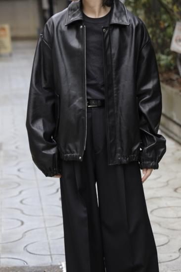 stein | シュタイン LEATHER ZIP BLOUSON(BLACK) / レザージップ stein | シュタイン LEATHER ZIP BLOUSON(BLACK) / レザージップ