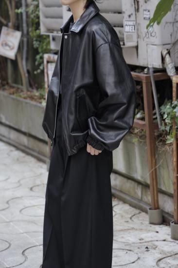 stein | シュタイン LEATHER ZIP BLOUSON(BLACK) / レザージップ stein | シュタイン LEATHER ZIP BLOUSON(BLACK) / レザージップ