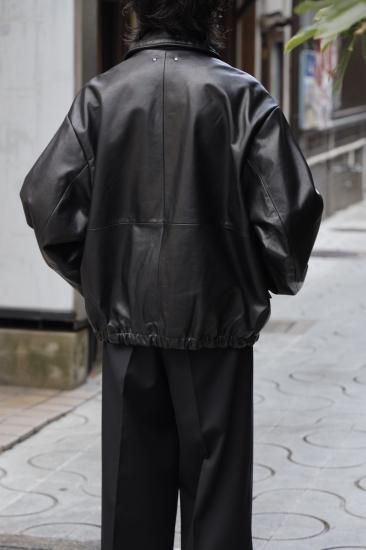 stein | シュタイン LEATHER ZIP BLOUSON(BLACK) / レザージップ stein | シュタイン LEATHER ZIP BLOUSON(BLACK) / レザージップ