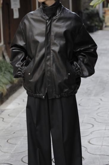 stein | シュタイン LEATHER ZIP BLOUSON(BLACK) / レザージップ stein | シュタイン LEATHER ZIP BLOUSON(BLACK) / レザージップ