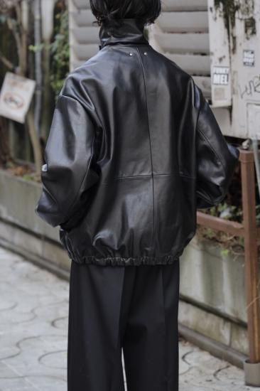 stein | シュタイン LEATHER ZIP BLOUSON(BLACK) / レザージップ stein | シュタイン LEATHER ZIP BLOUSON(BLACK) / レザージップ