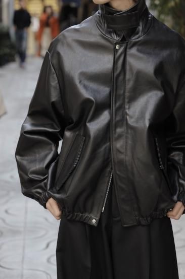 stein | シュタイン LEATHER ZIP BLOUSON(BLACK) / レザージップ stein | シュタイン LEATHER ZIP BLOUSON(BLACK) / レザージップ