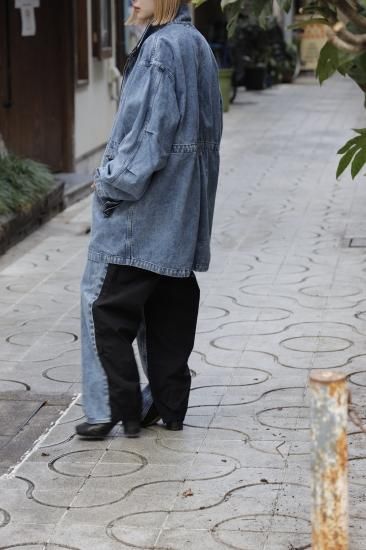 stein | シュタイン CHEMICAL BLEACHED DENIM MODS COAT(INDIGO stein | シュタイン CHEMICAL BLEACHED DENIM MODS COAT(INDIGO