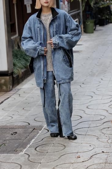 stein | シュタイン NYLON COMBINATION CHEMICAL BLEACHED DENIM stein | シュタイン NYLON COMBINATION CHEMICAL BLEACHED DENIM