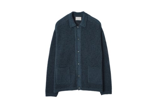 <img class='new_mark_img1' src='https://img.shop-pro.jp/img/new/icons2.gif' style='border:none;display:inline;margin:0px;padding:0px;width:auto;' />YOKE / MESH KNITTED BUTTONED CARDIGAN(BOTTLE GREEN)