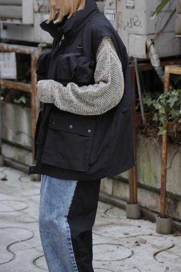 YOKE | MESH KNITTED CREWNECK SWEATER(WHITE) | メッシュニット YOKE | MESH KNITTED CREWNECK SWEATER(WHITE) | メッシュニット