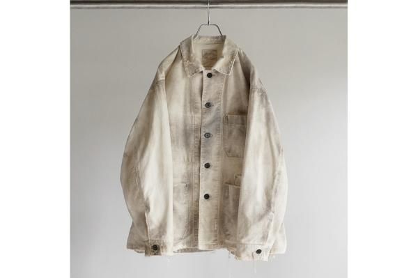 ANCELLM | アンセルム UNEVEN PAINT COVERALL(BEIGE) / アン ANCELLM | アンセルム UNEVEN PAINT COVERALL(BEIGE) / アン