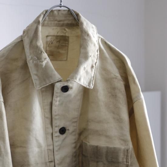 ANCELLM | アンセルム UNEVEN PAINT COVERALL(BEIGE) / アン ANCELLM | アンセルム UNEVEN PAINT COVERALL(BEIGE) / アン