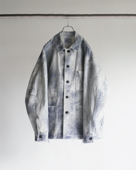ANCELLM | アンセルム UNEVEN PAINT COVERALL(BEIGE) / アン ANCELLM | アンセルム UNEVEN PAINT COVERALL(BEIGE) / アン