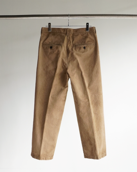 ANCELLM | アンセルム PAINT CHINO TROUSERS(BROWN) / ペイント ANCELLM | アンセルム PAINT CHINO TROUSERS(BROWN) / ペイント