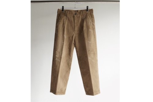 <img class='new_mark_img1' src='https://img.shop-pro.jp/img/new/icons2.gif' style='border:none;display:inline;margin:0px;padding:0px;width:auto;' />ANCELLM / PAINT CHINO TROUSERS(BROWN)
