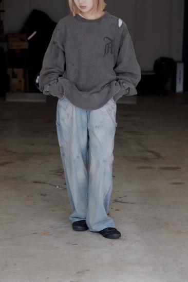 ANCELLM | アンセルム AGING PAINTER PANTS(INDIGO ANCELLM | アンセルム AGING PAINTER PANTS(INDIGO
