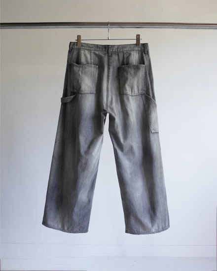 ANCELLM | アンセルム AGING PAINTER PANTS(BLACK) / エイジング ANCELLM | アンセルム AGING PAINTER PANTS(BLACK) / エイジング
