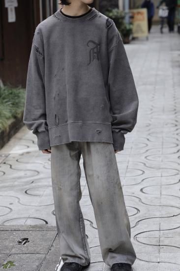 ANCELLM | アンセルム AGING PAINTER PANTS(BLACK) / エイジング ANCELLM | アンセルム AGING PAINTER PANTS(BLACK) / エイジング