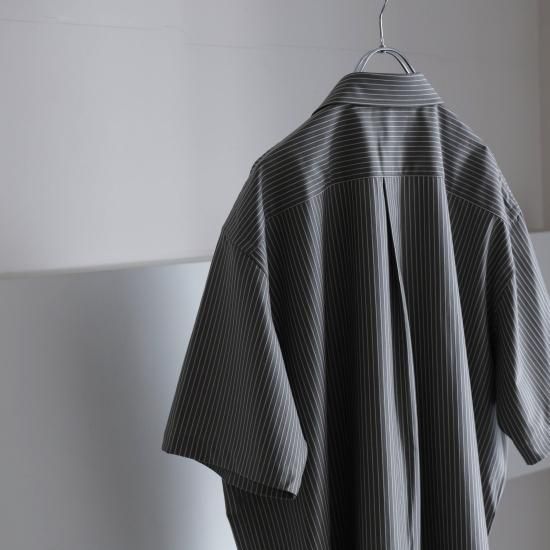 KANEMASA | カネマサ 46G Atmosphere Stripe SS Shirt(GRAY