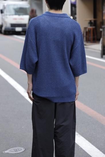 トップス 23aw Blanc YM Wool Knit Skipper Shirt Blanc YM / Wool Knit skipper Shirt(BROWN)通販サイト - 京都