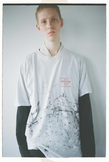 ANCELLM | アンセルム PAINTER T-SHIRT(L.GRAY) / ペインターTEE ANCELLM | アンセルム PAINTER T-SHIRT(L.GRAY) / ペインターTEE