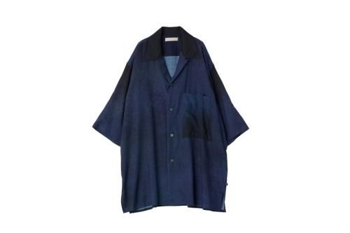 <img class='new_mark_img1' src='https://img.shop-pro.jp/img/new/icons2.gif' style='border:none;display:inline;margin:0px;padding:0px;width:auto;' />YOKE / GRADATION PRINTED OPEN COLLAR SHIRT(NAVY)