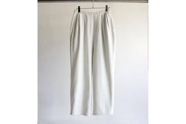 ANCELLM | アンセルム TUCK SWEAT PANTS(WHITE) / タック ANCELLM | アンセルム TUCK SWEAT PANTS(WHITE) / タック